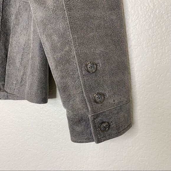 Alfani Genuine Leather Size Medium Women’s Blazer - Picture 9 of 11